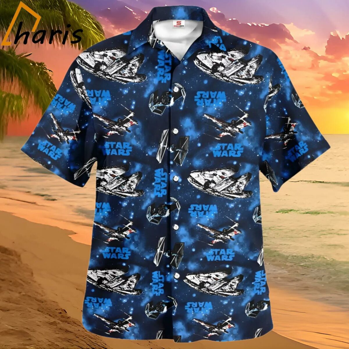 Star Wars Pattern Blue Hawaiian Shirt Gift For Fans 2 2