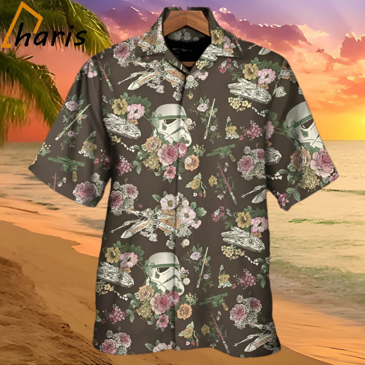 Star Wars Stormtrooper Flower Vintage Hawaiian Shirt 2 2
