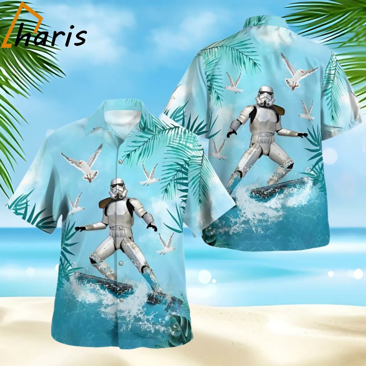 Star Wars Stormtrooper Surfing Hawaiian Shirt 1 1