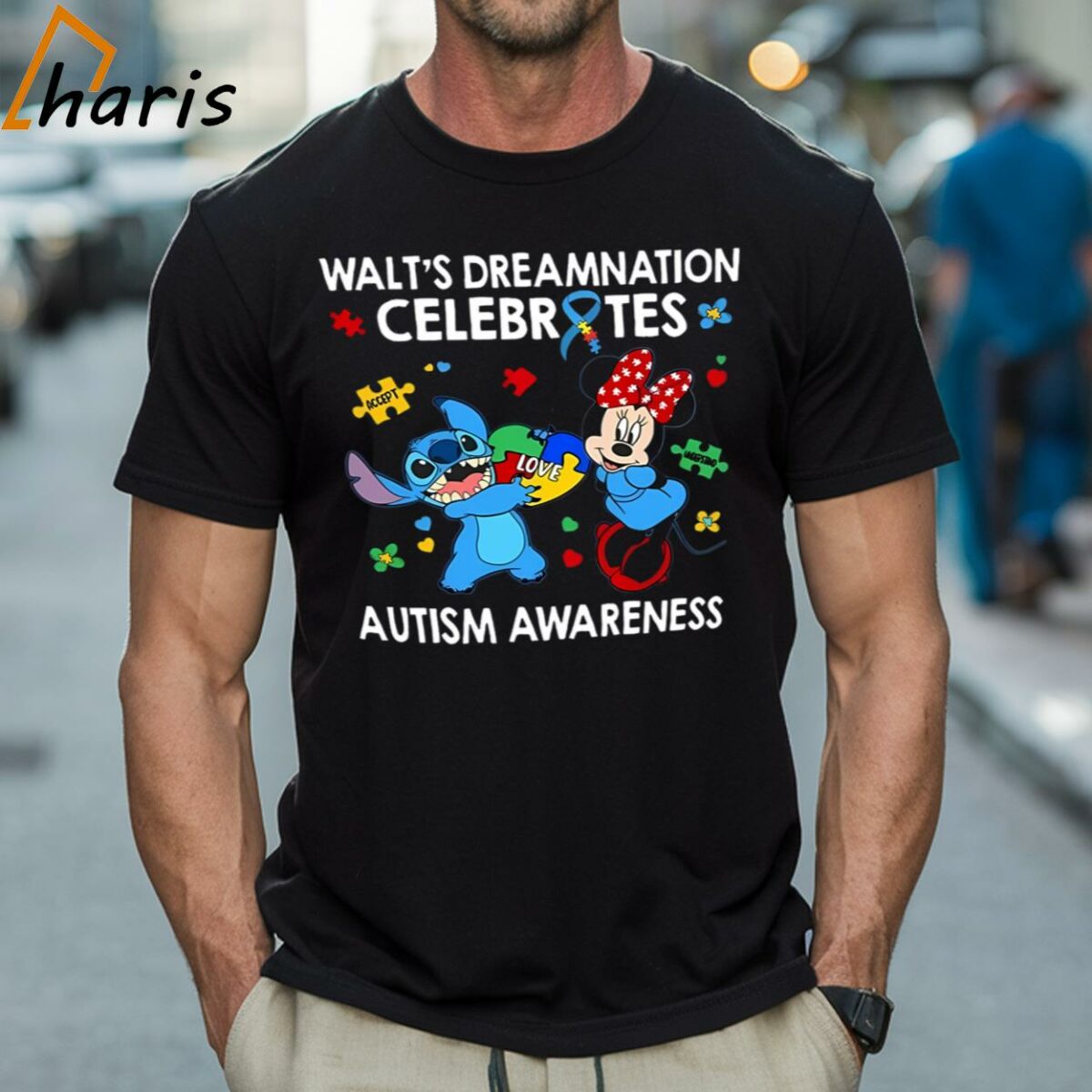Stitch And Minnie Mouse Walts Dreamnation Celebrates Autism Awareness Disney Shirt 1 Shirt