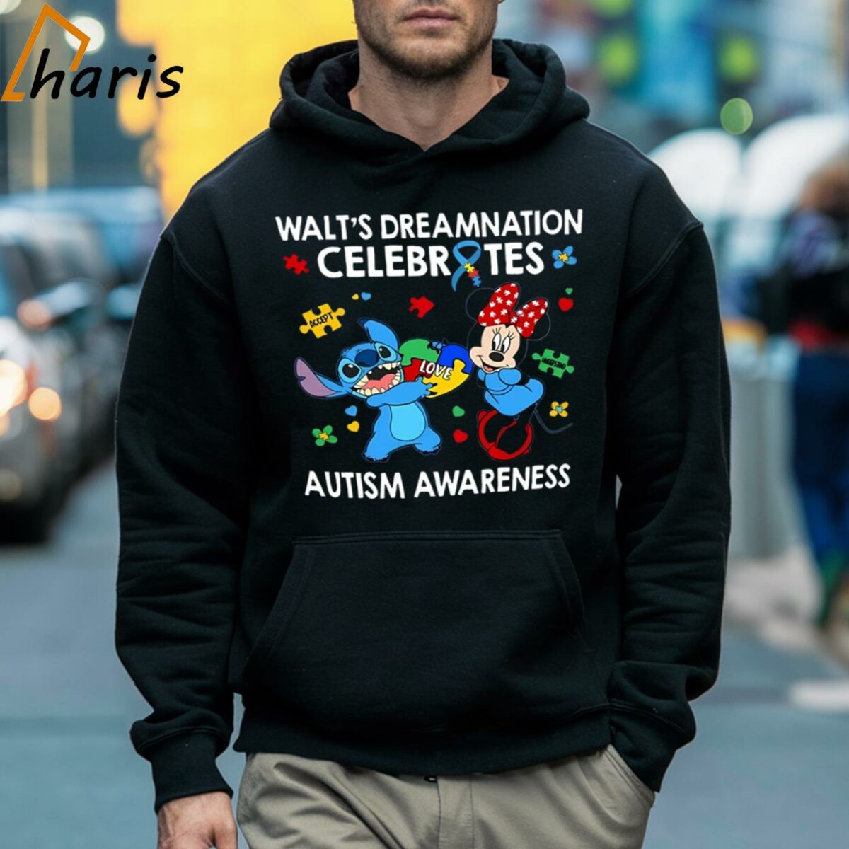 Stitch And Minnie Mouse Walts Dreamnation Celebrates Autism Awareness Disney Shirt 5 Hoodie