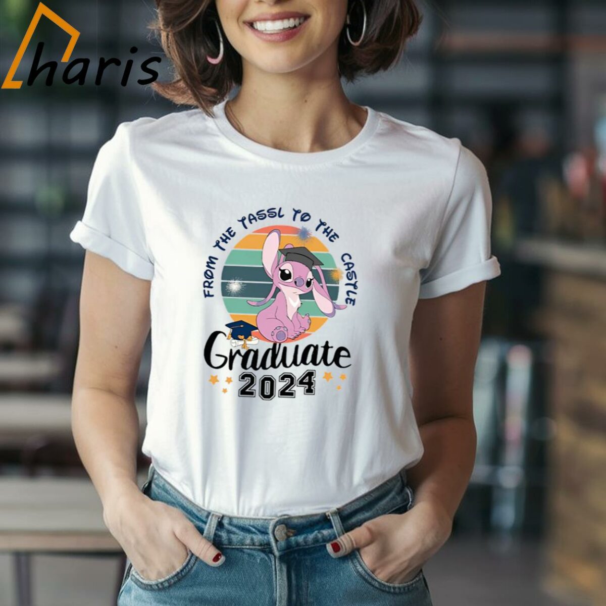 Stitch Graduate From The Tassel To The Castle 2024 Disney Shirt 1 Shirt