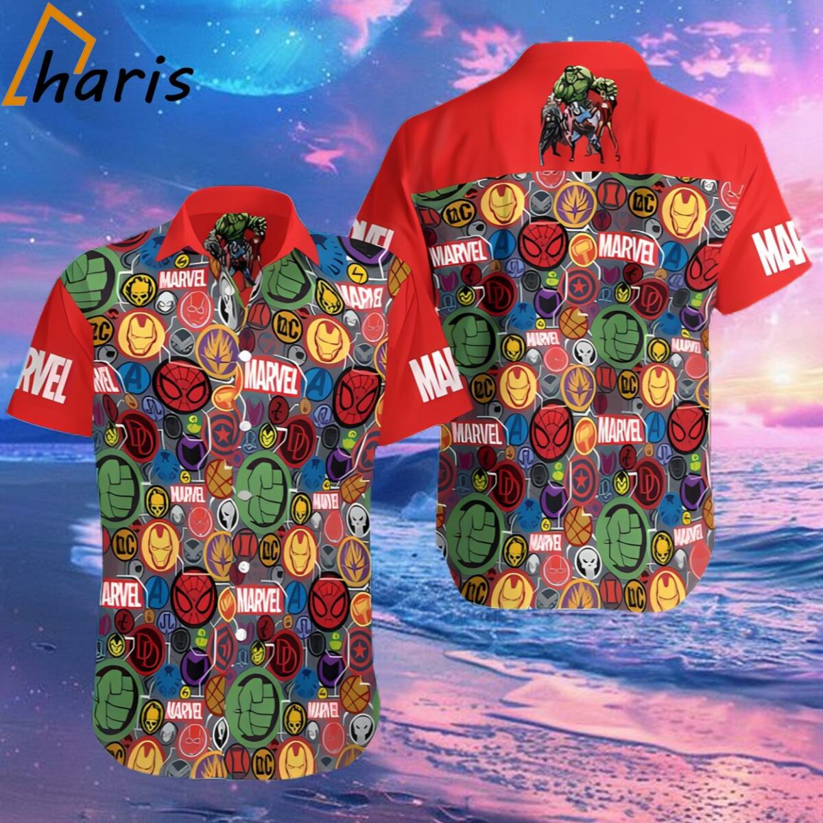 Super Heroes Face Marvel Summer Hawaiian Shirt Gift For Summer Holiday 2 2