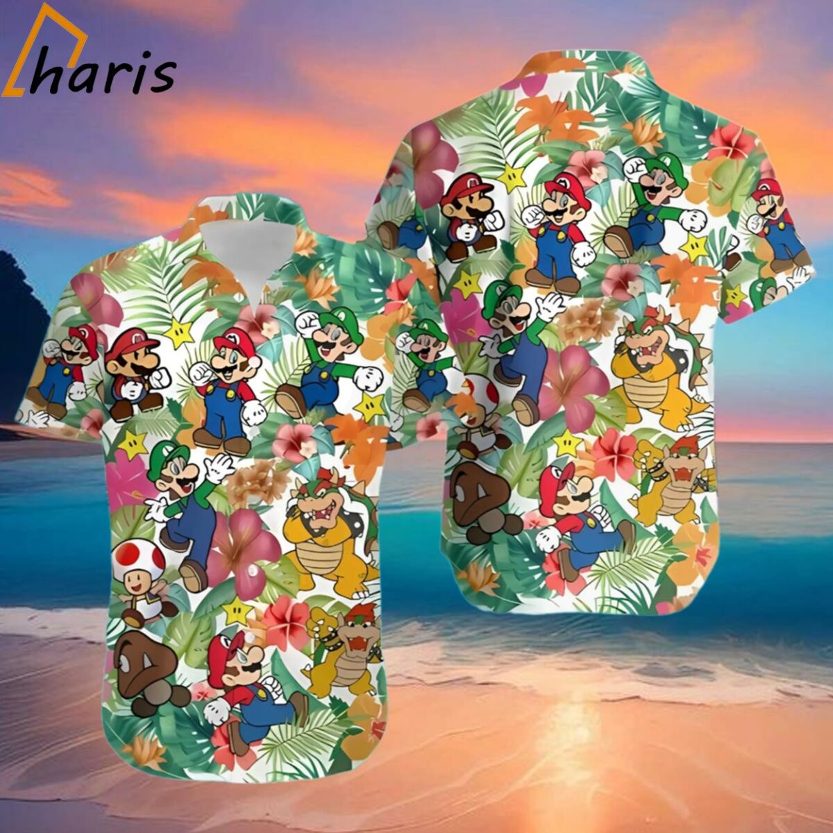 Super Mario And Luigi Beach Hawaiian Shirt 2 2