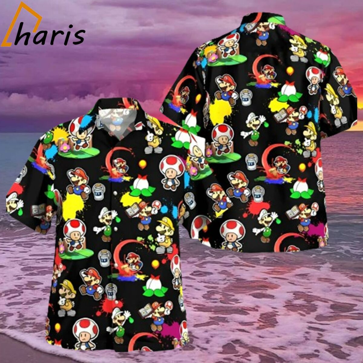 Super Mario Beach Hawaiian Shirt 1 2