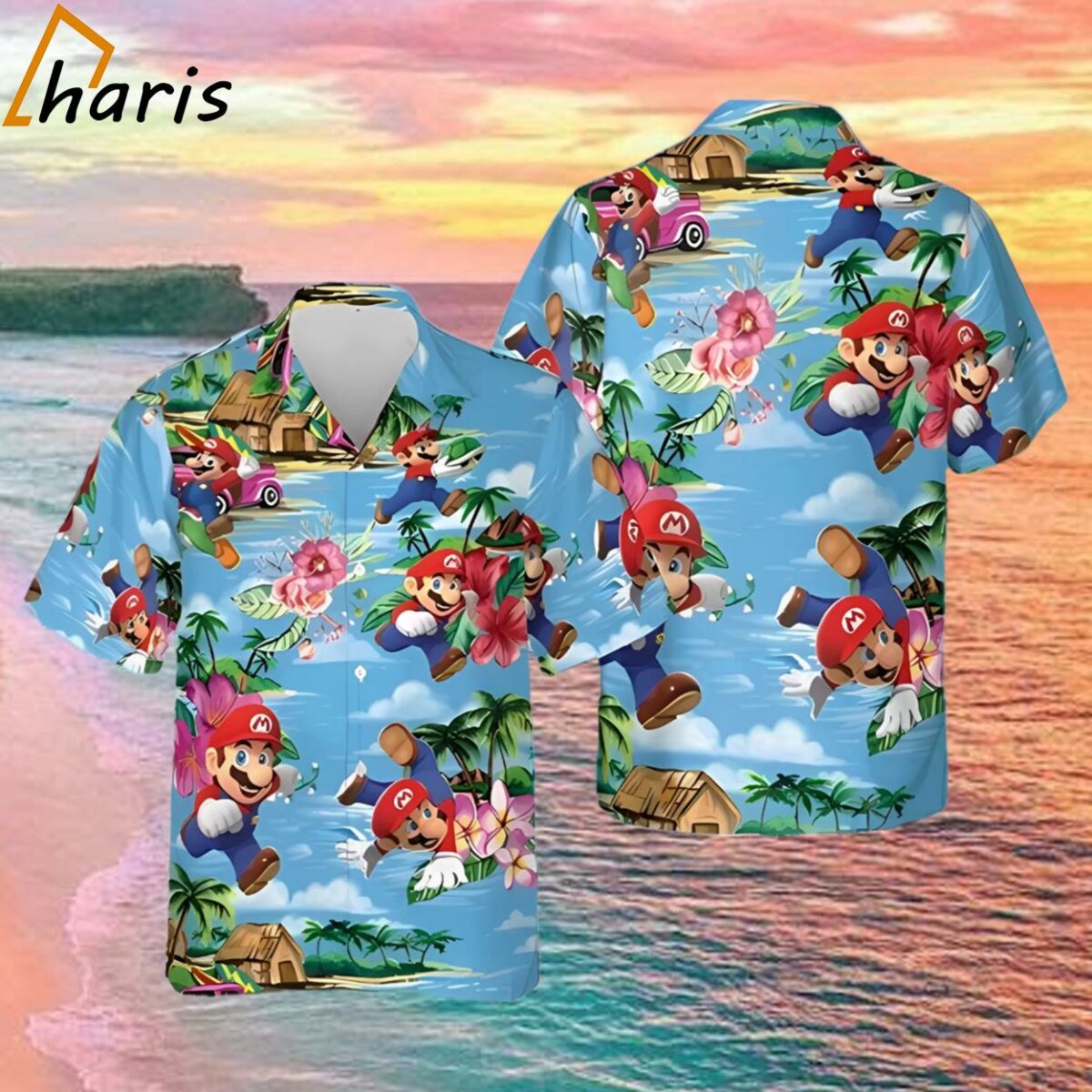 Super Mario Summer Gift All Over Print Hawaiian Shirt 1 1