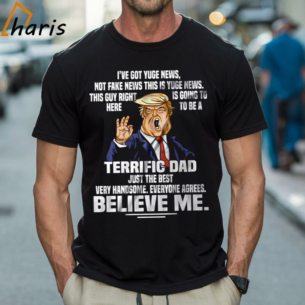 Support Cool Father's Day Gift Donald Trump Shirt