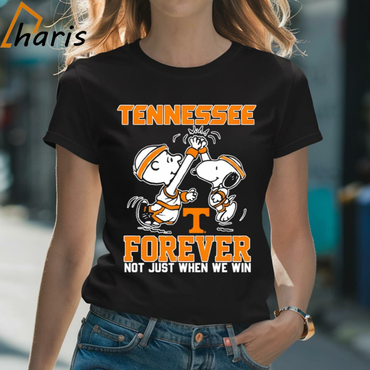 Tennessee Volunteers Forever Not Just When We Win Snoopy Charlie Brown High Five Shirt 2 Shirt