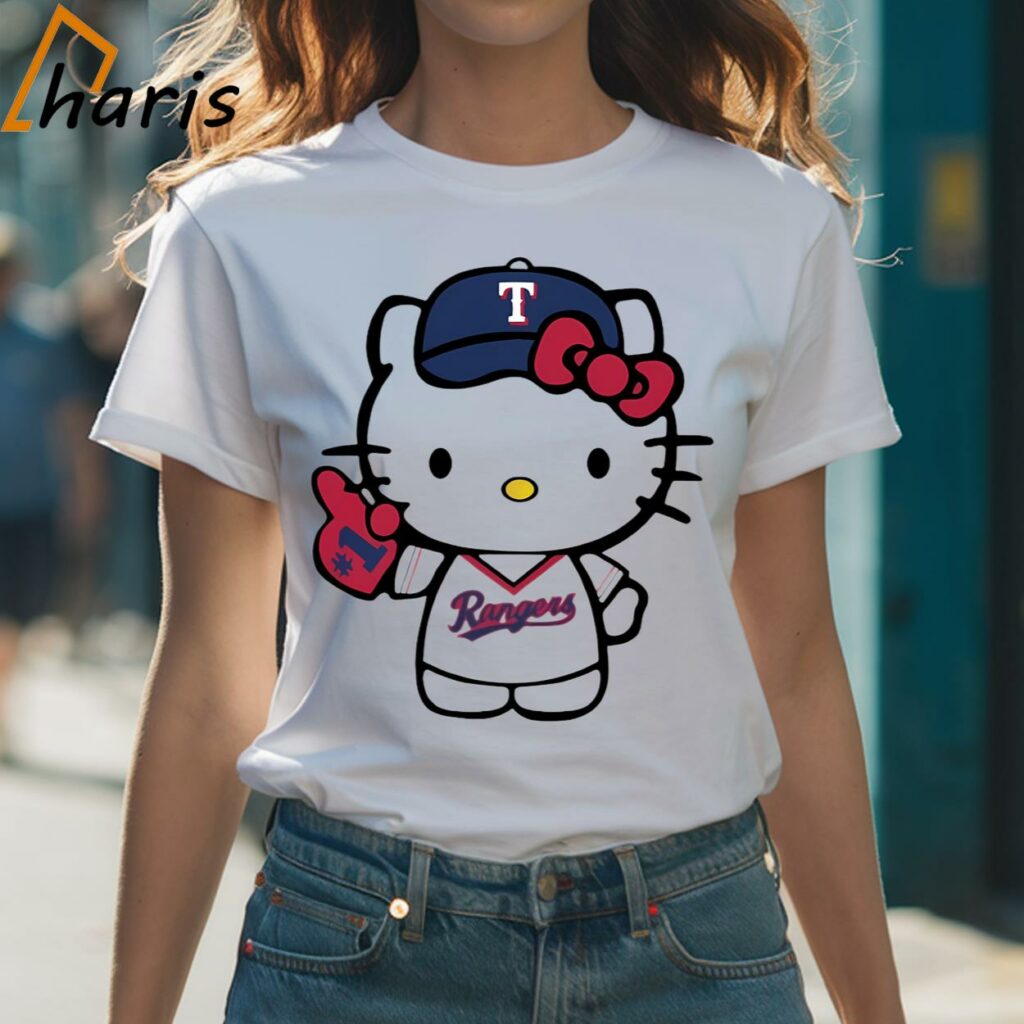 Texas Rangers Baseball Hello Kitty Shirt