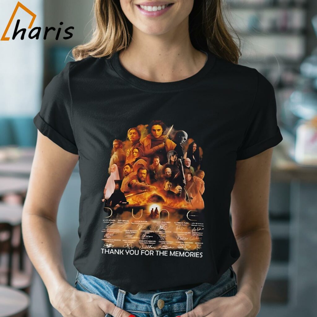 Thank You For The Memories Signatures Dune Movie Shirt