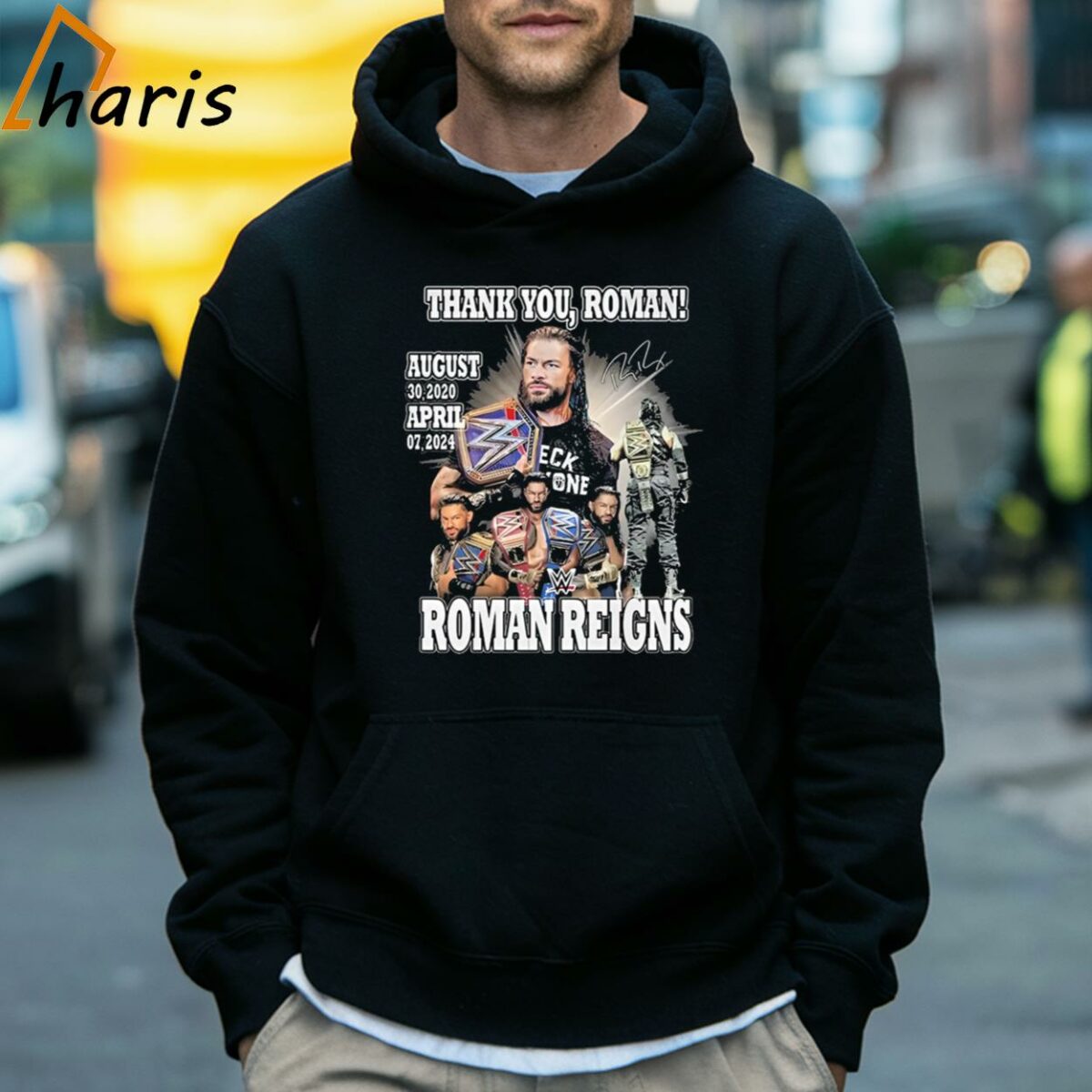 Thank You Roman Reigns Wwe August 302020 April 072024 Signature T shirt 5 Hoodie
