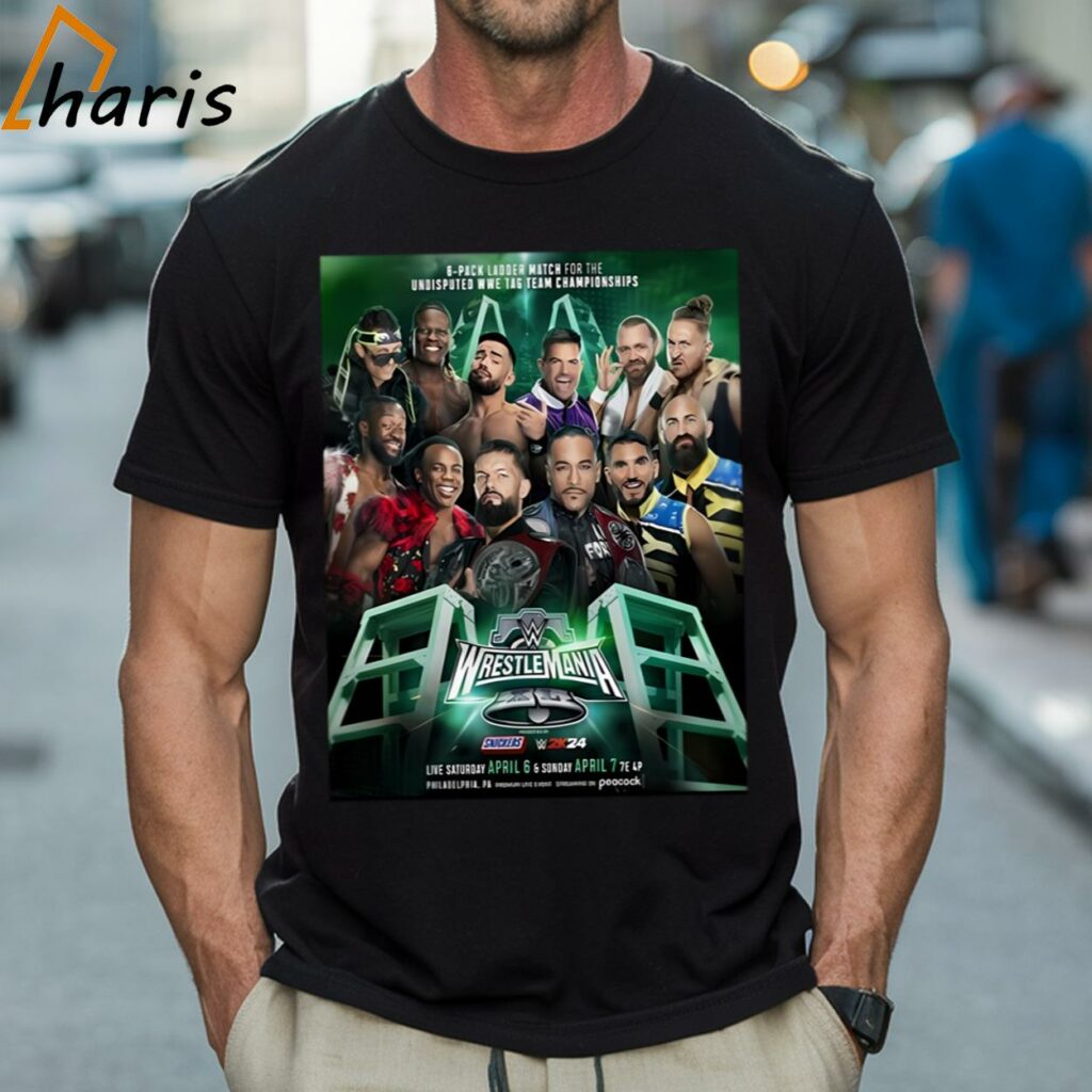 The 6-pack Ladder Match For The Undisputed WWE Tag Team Championships T-shirt