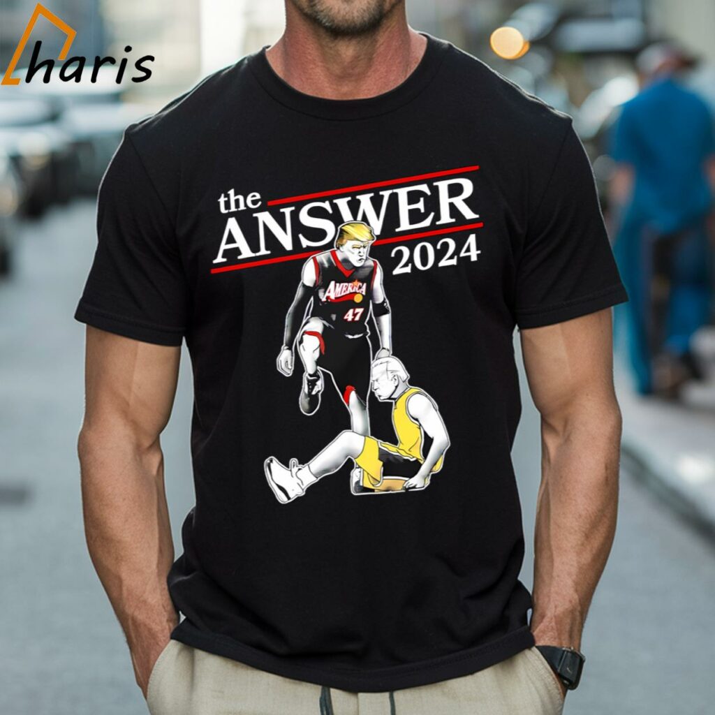 The Answer 2024 Donald Trump Vs Joe Biden Shirt