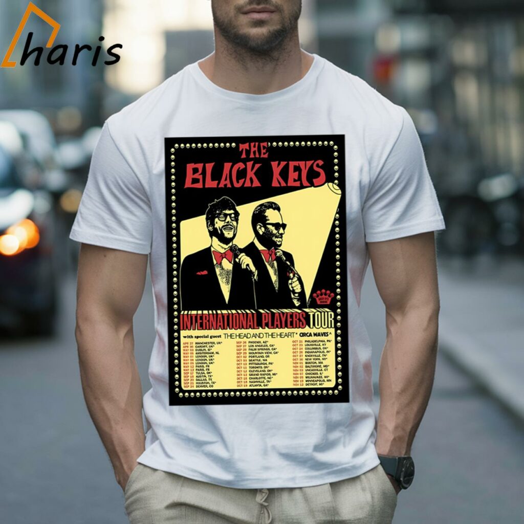 The Black Keys International Players Tour Poster T-shirt