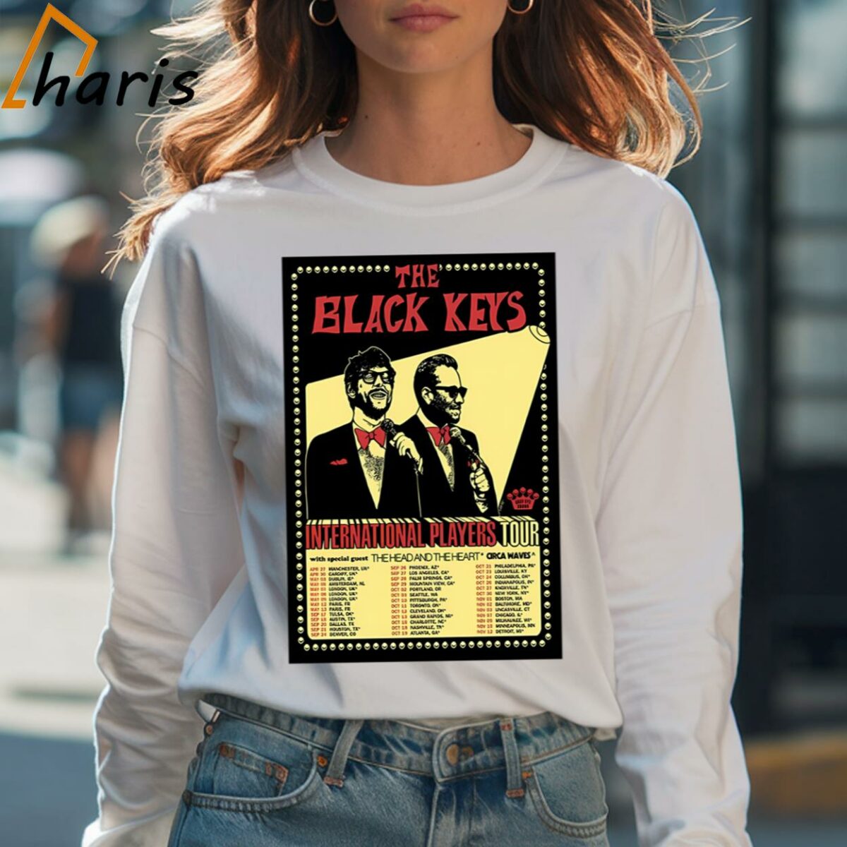 The Black Keys International Players Tour Poster T shirt 4 Long sleeve shirt