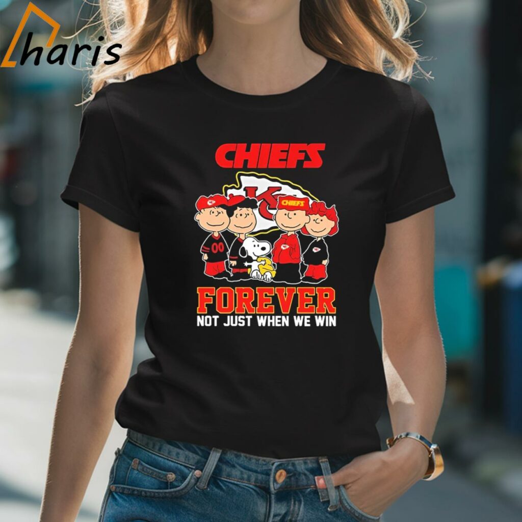 The Peanuts Movie Characters Kansas City Chiefs Forever Not Just When We Win Shirt