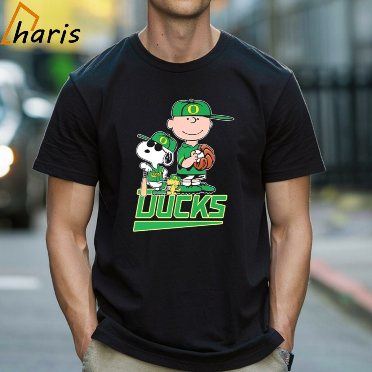 The Peanuts Movie Characters Oregon Ducks Baseball Shirt 1 Shirt
