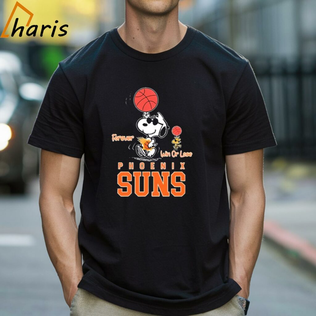 The Peanuts Snoopy And Woodstock Forever Win Or Lose Phoenix Suns Shirt