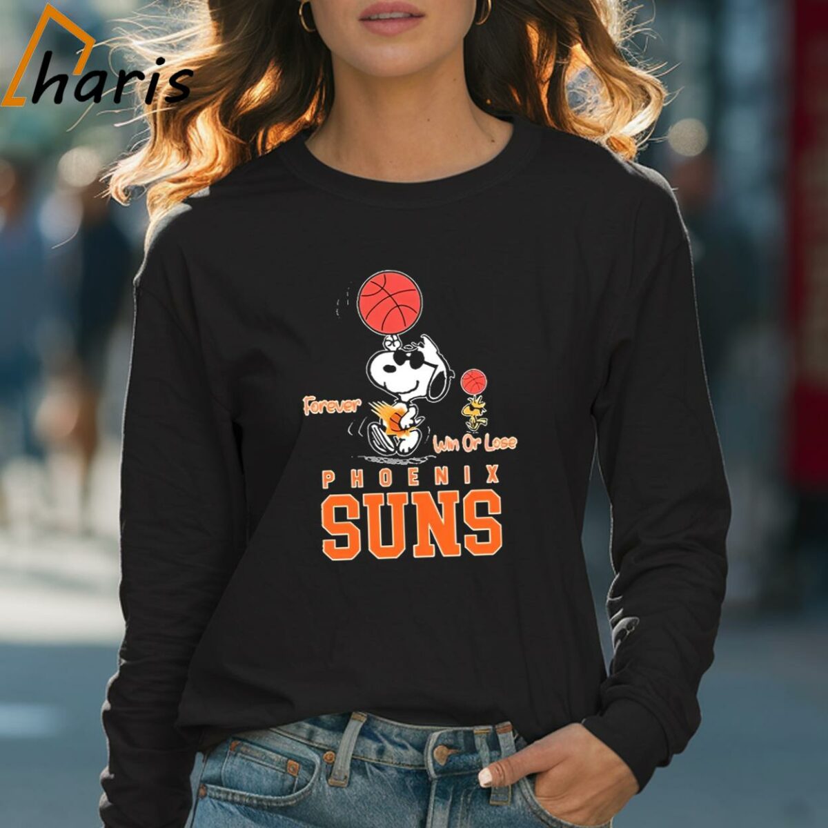 The Peanuts Snoopy And Woodstock Forever Win Or Lose Phoenix Suns Shirt 4 Long sleeve shirt