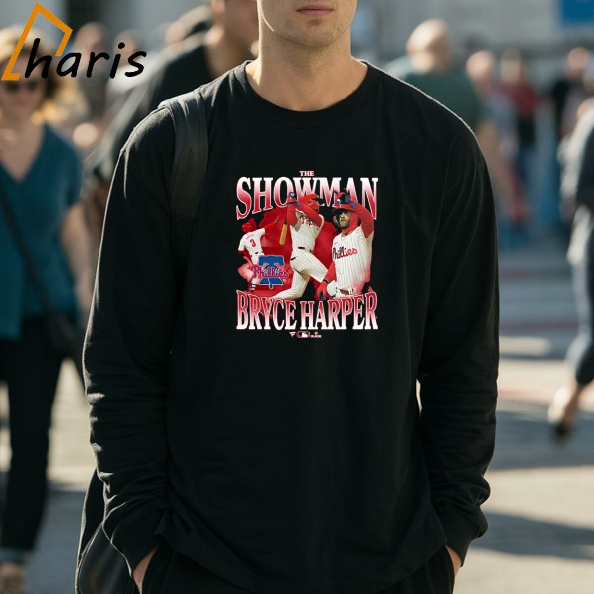 The Showman Bryce Harper Philadelphia Phillies Home Run Nickname T shirt 3 Long Sleeve Shirt