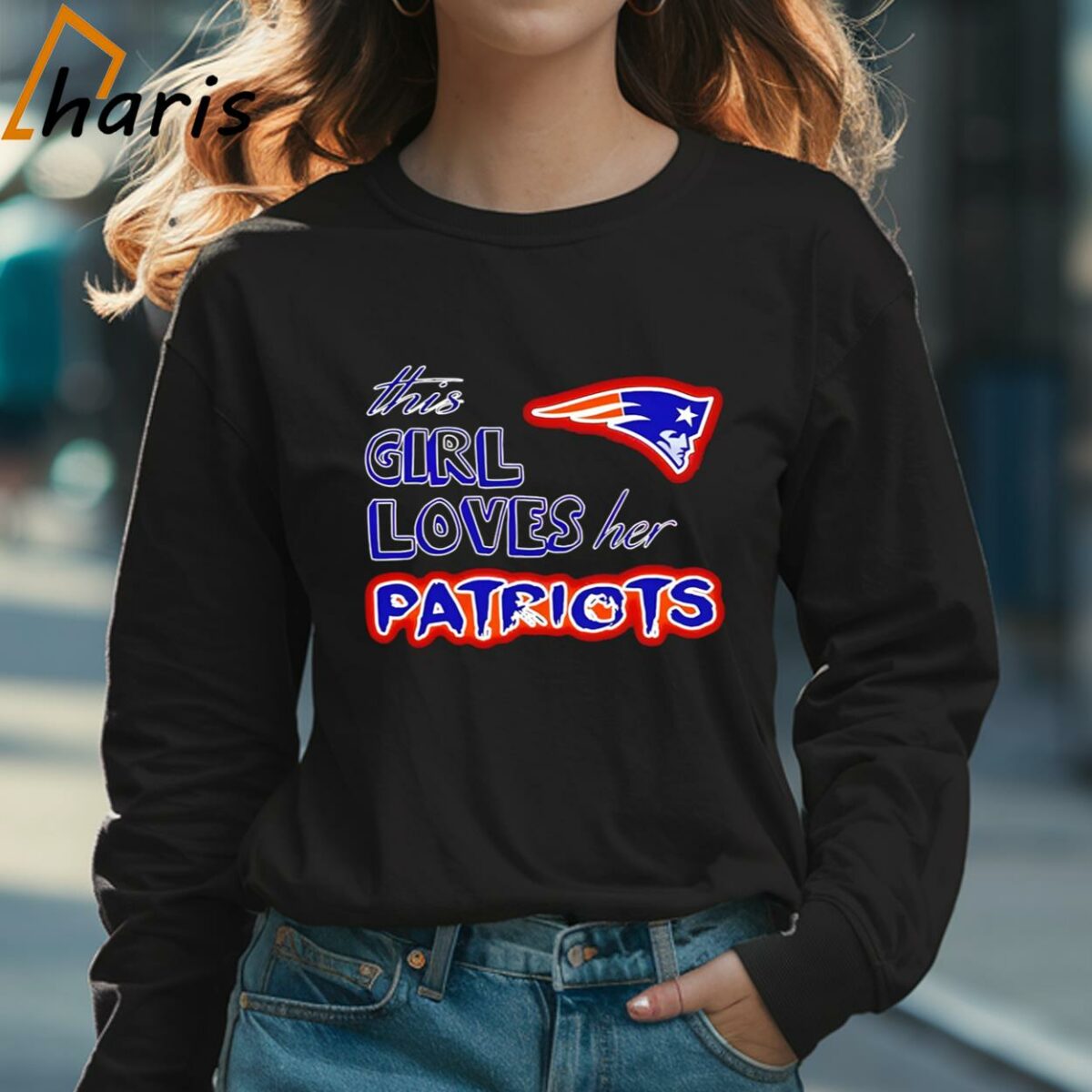 This Girl Loves Her New England Patriots Shirt 3 Long sleeve shirt