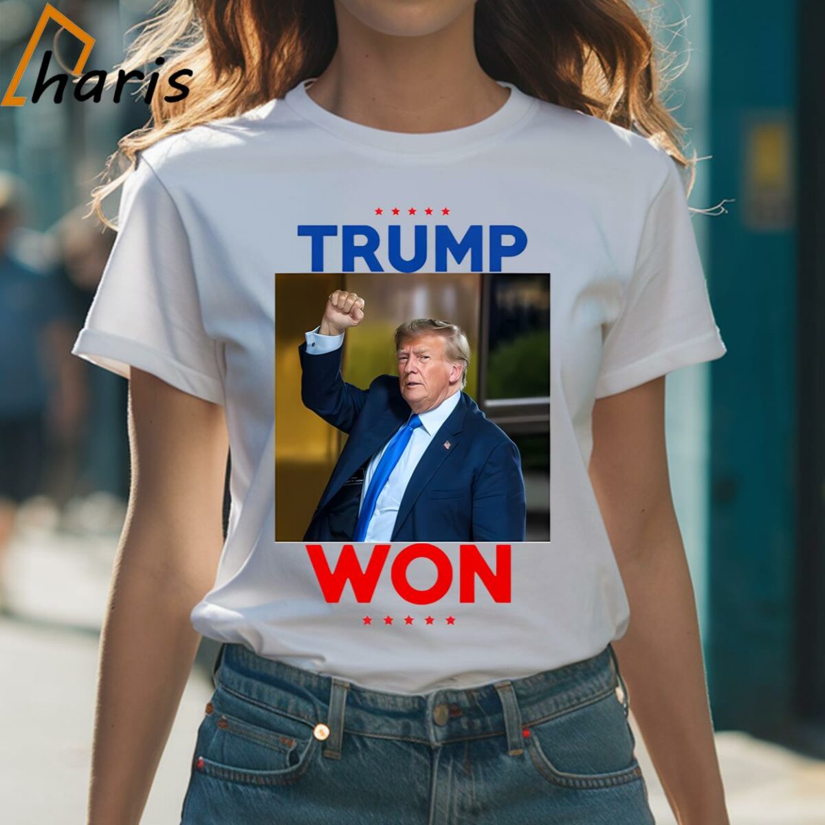 Travis Kelce Wearing Trump Won Shirt 1 Shirt