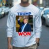 Travis Kelce Wearing Trump Won Shirt 3 Long sleeve shirt