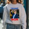 Travis Kelce Wearing Trump Won Shirt 4 Sweatshirt