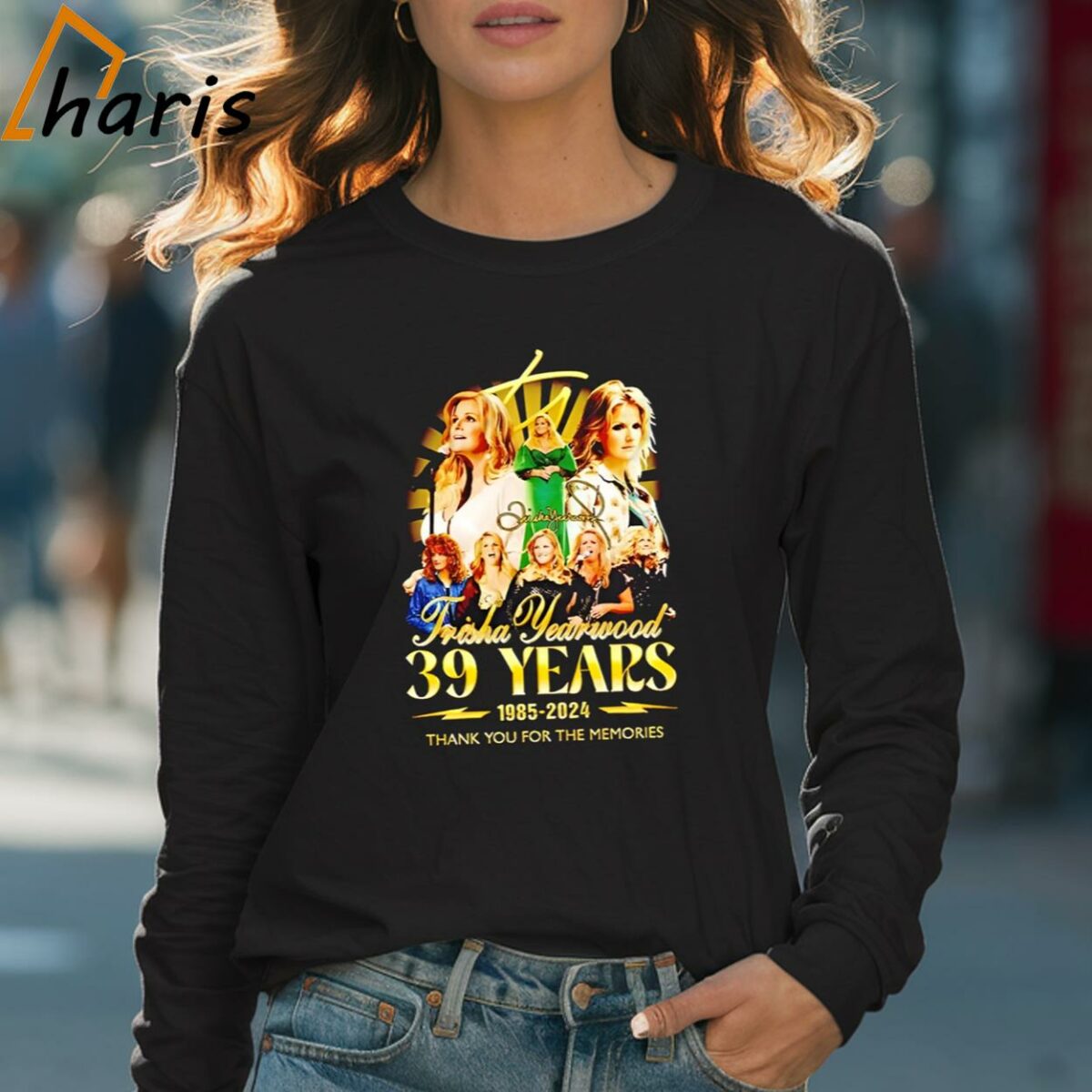 Trisha Yearwood 39 Years 1985 2024 Thank You For The Memories Shirt 4 Long sleeve shirt