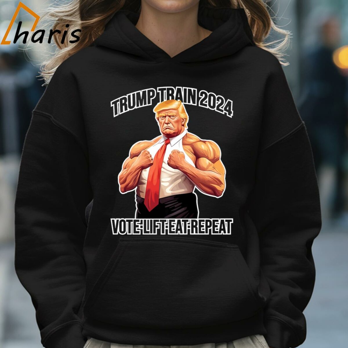 Trump Train Fitness Workout Gym Donald For President 2024 T Shirt 5 Hoodie