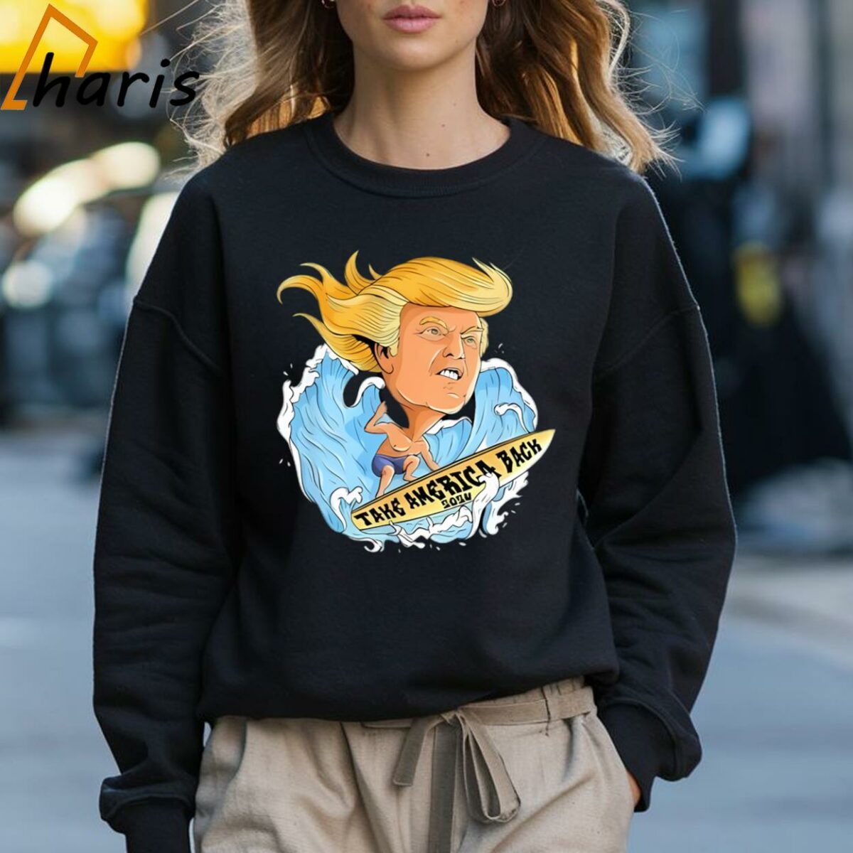 Trump Windsurfing Take America Back 2024 Shirt 3 Sweatshirt