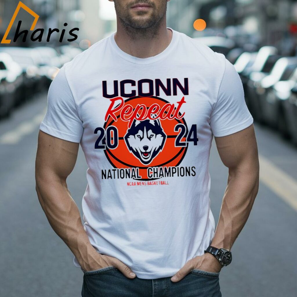 UCONN Repeat 2024 National Champions NCAA Men's Basketball Shirts