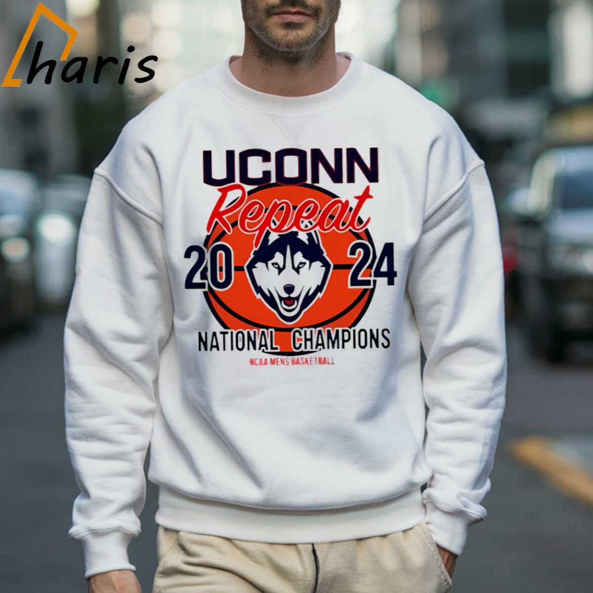 UCONN Repeat 2024 National Champions NCAA Mens Basketball Shirts 3 Sweatshirt