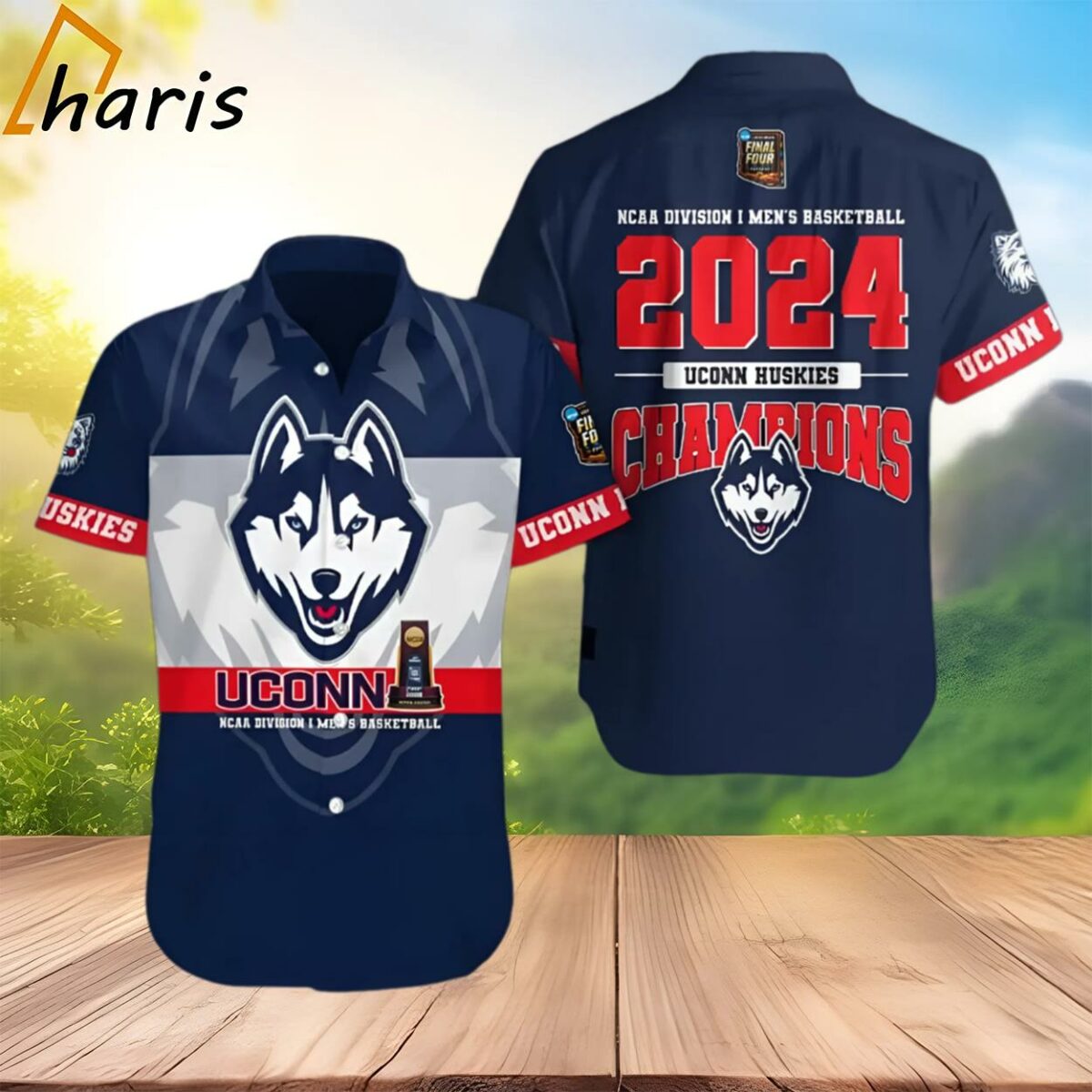 UConn National Champions 2024 Hawaiian Shirt 2 3