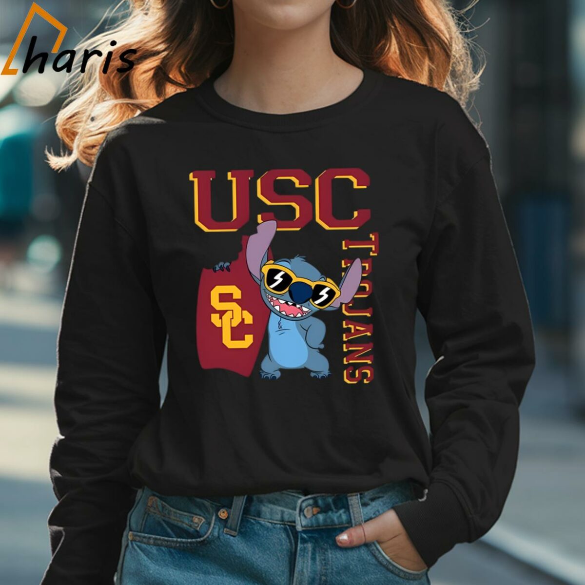 USC Trojans Stitch Disney Shirt 3 Long sleeve shirt