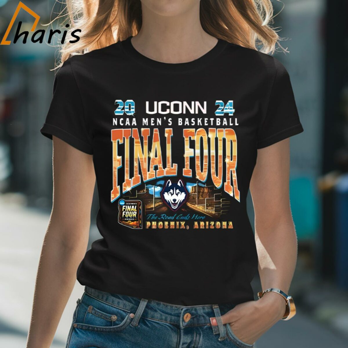 Uconn Huskies 2024 NCAA Mens Basketball Final Four The Road Ends Here Shirt 2 Shirt