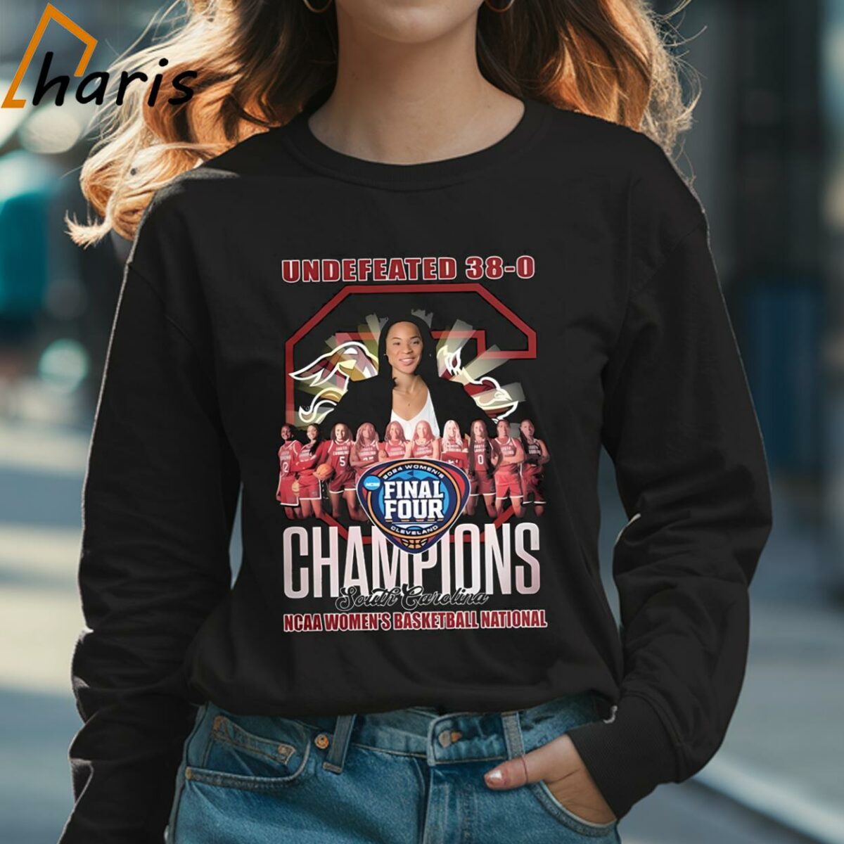 Undefeated 38 0 Champions South Carolina NCAA Womens Basketball National T shirt 3 Long sleeve shirt
