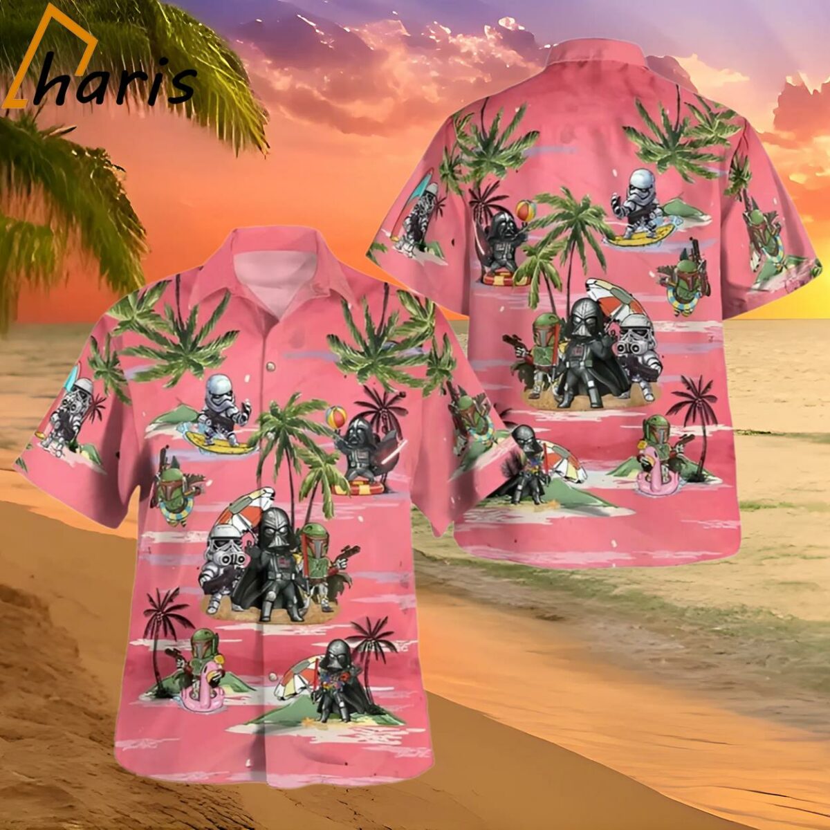 Vader Boba Fett Trooper Summer Time Hawaiian Shirt 2 2