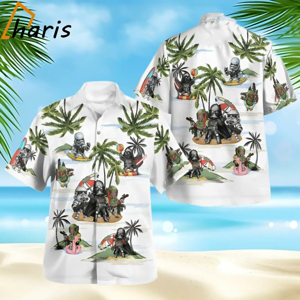 Vader Boba Fett Trooper Summer Time Hawaiian Shirt