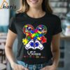 Vikings Mickey Mouse Love Autism Its Ok To Be Different Shirt 2 Shirt