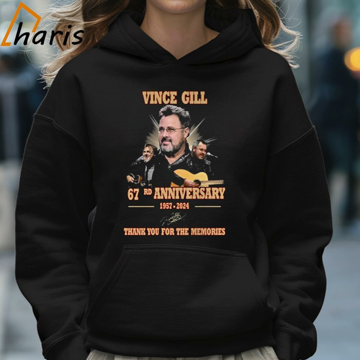 Vince Gill 67rd Anniversary 1957 2024 Thank You For The Memories T shirt 5 Hoodie