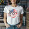 Vintage Baseball Mom USA Flag Shirt 1 Shirt