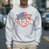 Vintage Baseball Mom USA Flag Shirt 3 Sweatshirt