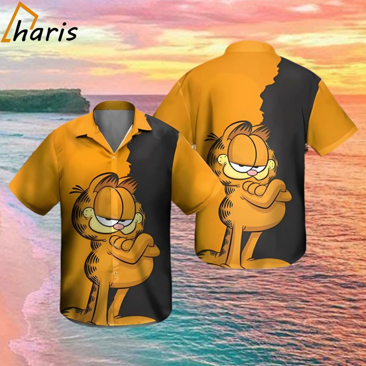 Vintage Garfield Hawaiian Shirt