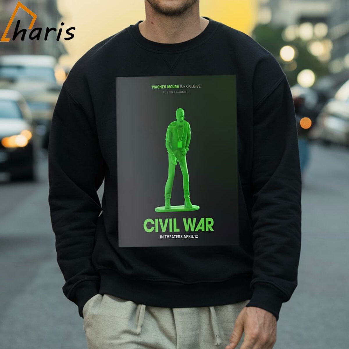 Wagner Mousa In Theaters April 12 Alex Garlands Civil War Shirt 4 Sweatshirt