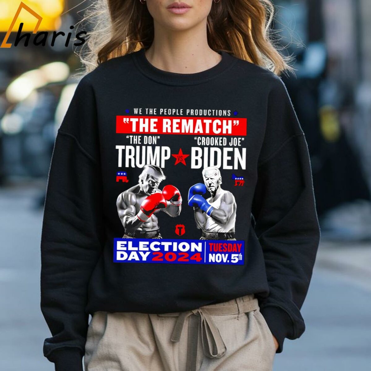 We The People Productions The Rematch The Don Trump Vs Crooked Joe Biden 2024 Shirt 3 Sweatshirt