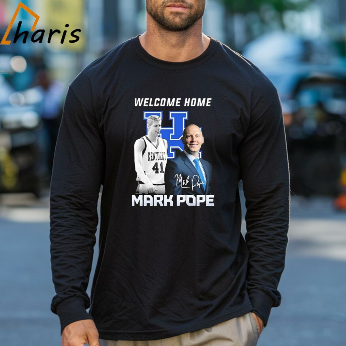 Welcome Home Mark Pope Kentucky Wildcats Signature Shirt 3 Long sleeve shirt
