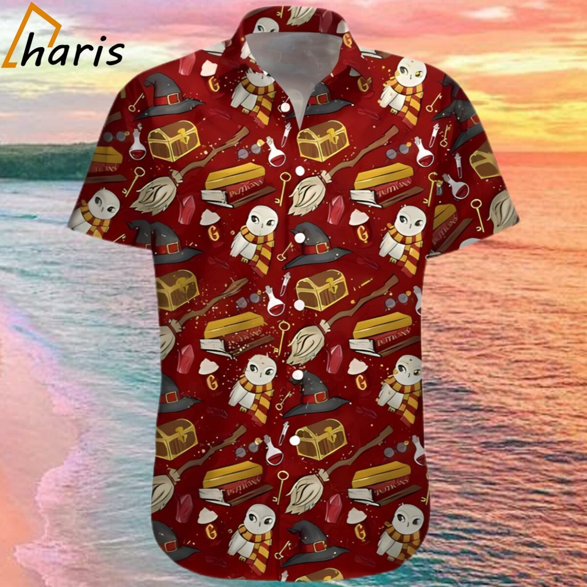 Wizard Fabric Items Harry Potter Hawaiian Shirt 1 1
