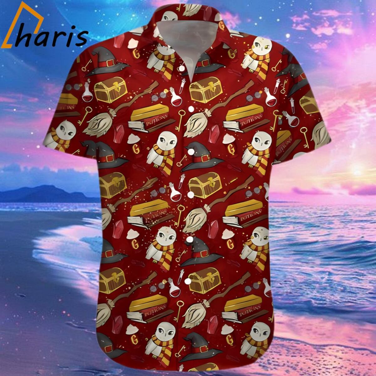 Wizard Fabric Items Harry Potter Hawaiian Shirt 2 2