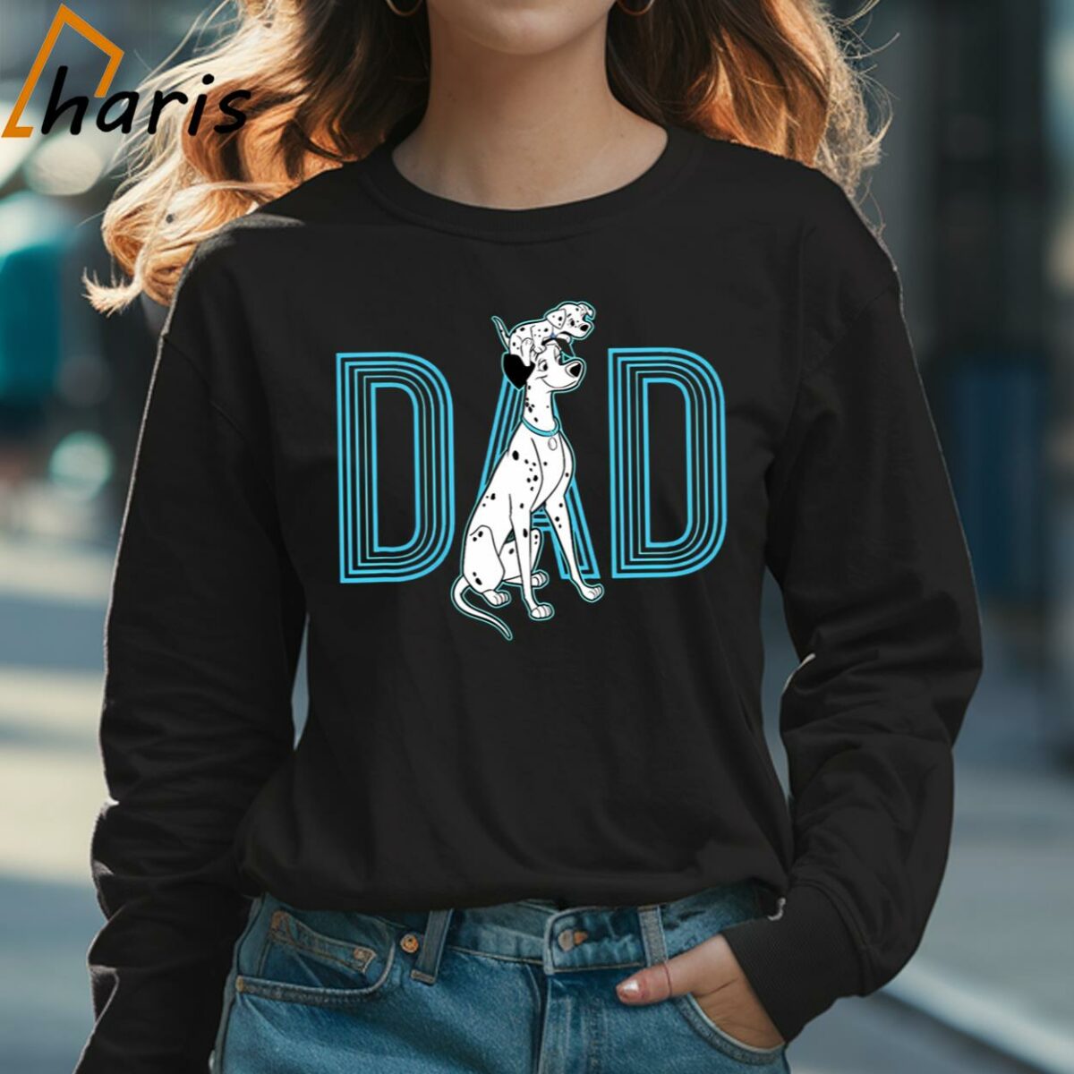 101 Dalmatians Pongo And Penny Disney Dad Shirt 3 Long sleeve shirt